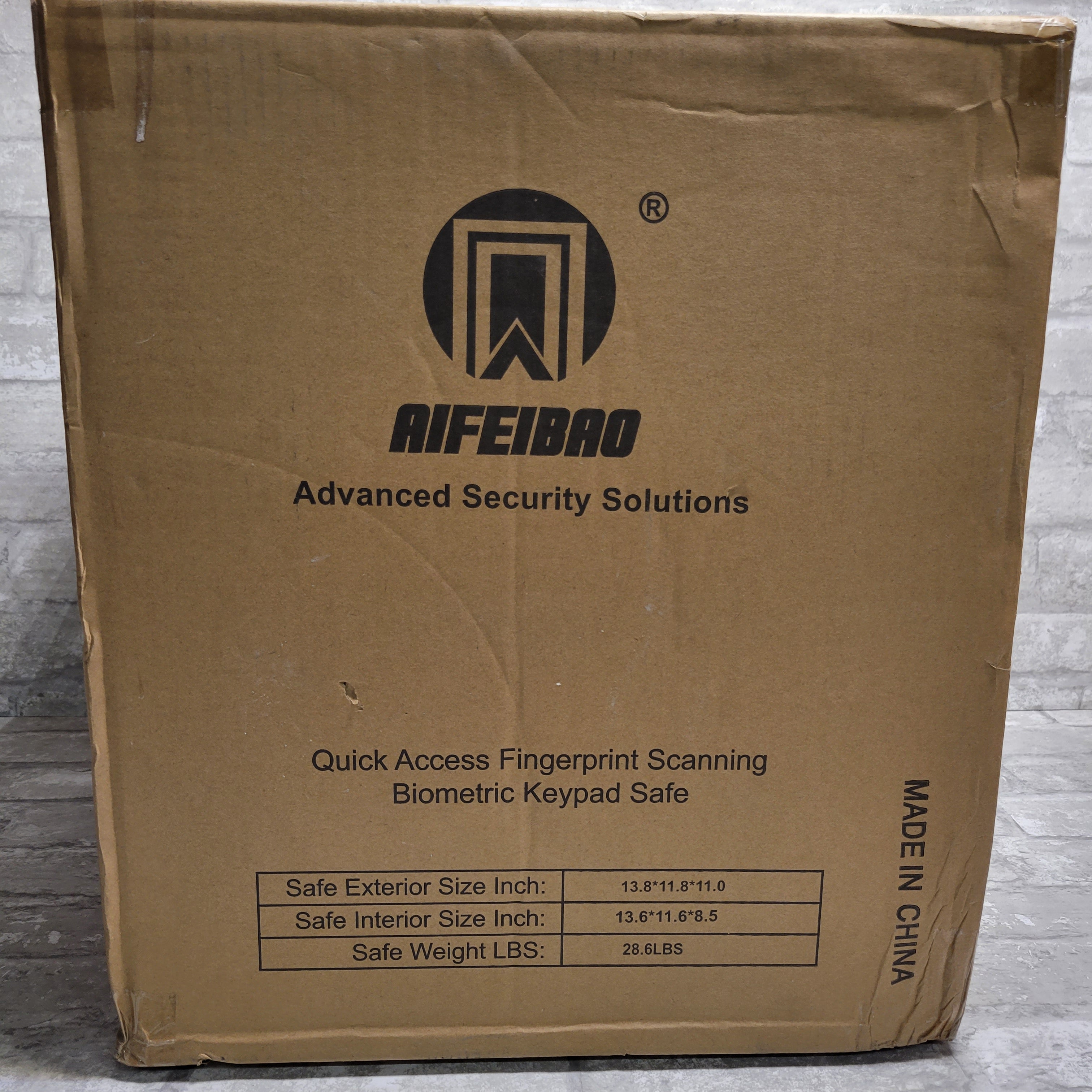 AIFEIBAO Deluxe Small Home Pistol Security Safe Box Safety Device with Biometric (8073276129518)